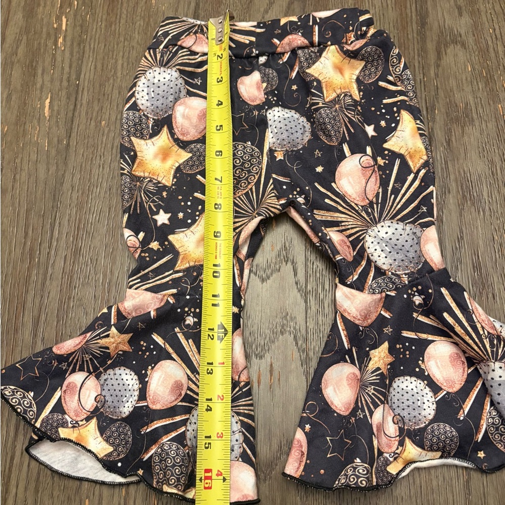 Starry Night Baby Bell Bottoms and hat set 9-12 months - Picture 7 of 8